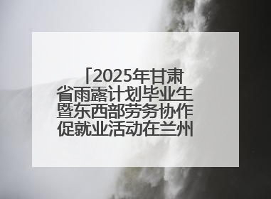 2025年甘肃省雨露计划毕业生暨东西部劳务协作促就业活动在兰州新区举办